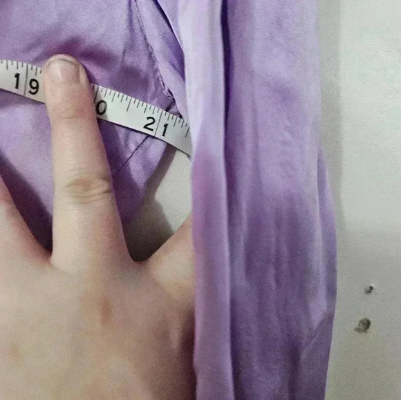 Sofia purple button down long sleeve blouse! - Picture 4 of 5